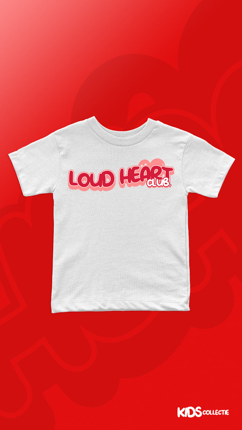LOUD HEART CLUB KIDS - RED/PINK